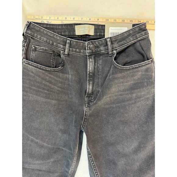 Everlane Black Curvy Cheeky Jeans 30 Straight High Rise Gray NEW Ankle Denim - Picture 3 of 9